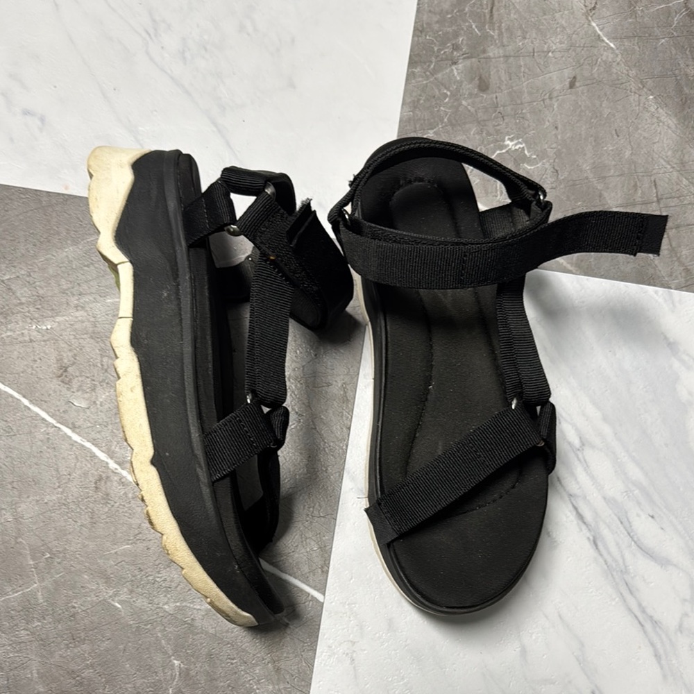 Teva Black Sporty Sandals with Adjustable Straps